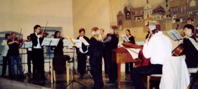 Busch-Hof Consort bei der Orchester-Probe